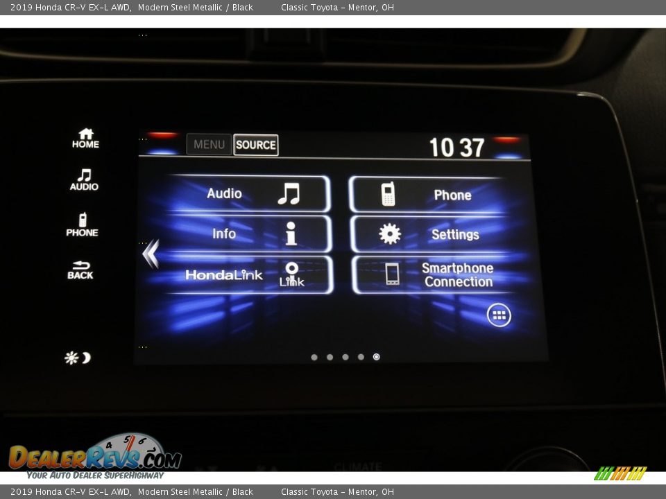 2019 Honda CR-V EX-L AWD Modern Steel Metallic / Black Photo #9