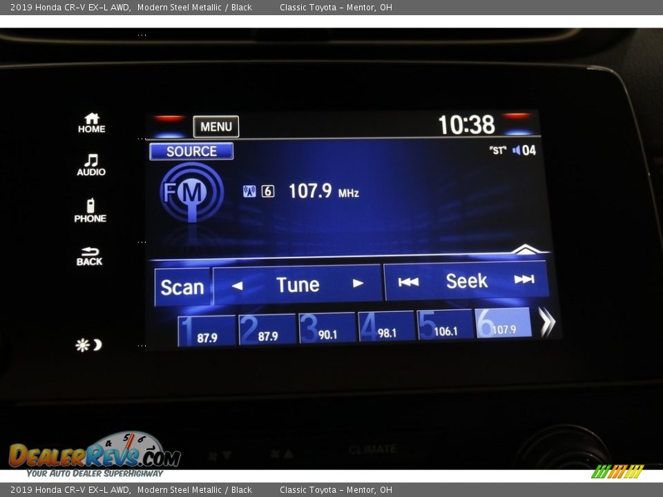 2019 Honda CR-V EX-L AWD Modern Steel Metallic / Black Photo #10