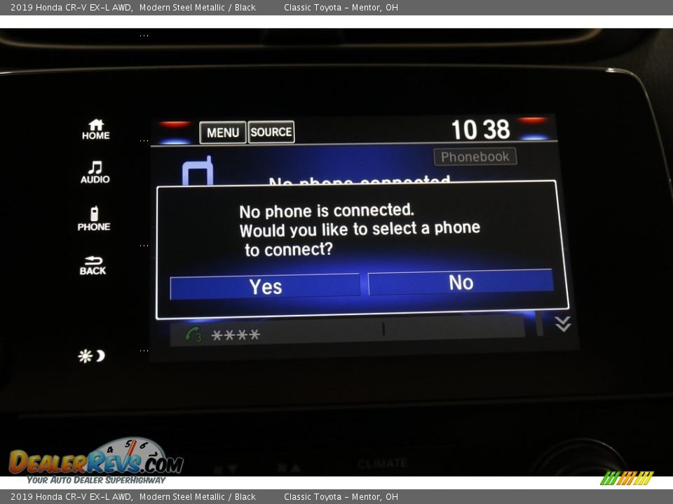 2019 Honda CR-V EX-L AWD Modern Steel Metallic / Black Photo #12
