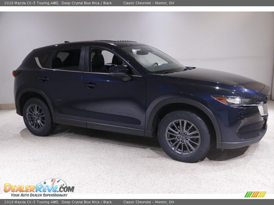 2019 Mazda CX-5 Touring AWD Deep Crystal Blue Mica / Black Photo #1