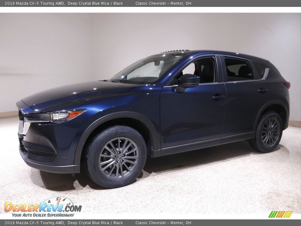 2019 Mazda CX-5 Touring AWD Deep Crystal Blue Mica / Black Photo #3