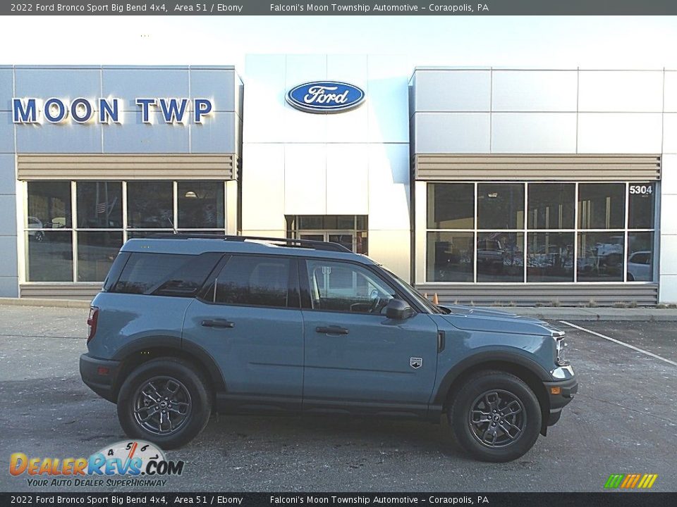 2022 Ford Bronco Sport Big Bend 4x4 Area 51 / Ebony Photo #1