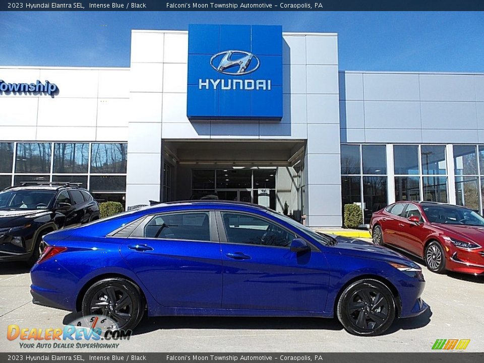2023 Hyundai Elantra SEL Intense Blue / Black Photo #1