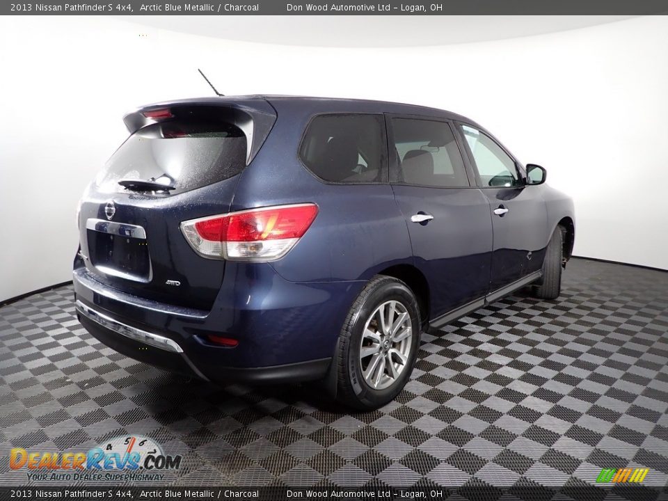 2013 Nissan Pathfinder S 4x4 Arctic Blue Metallic / Charcoal Photo #9