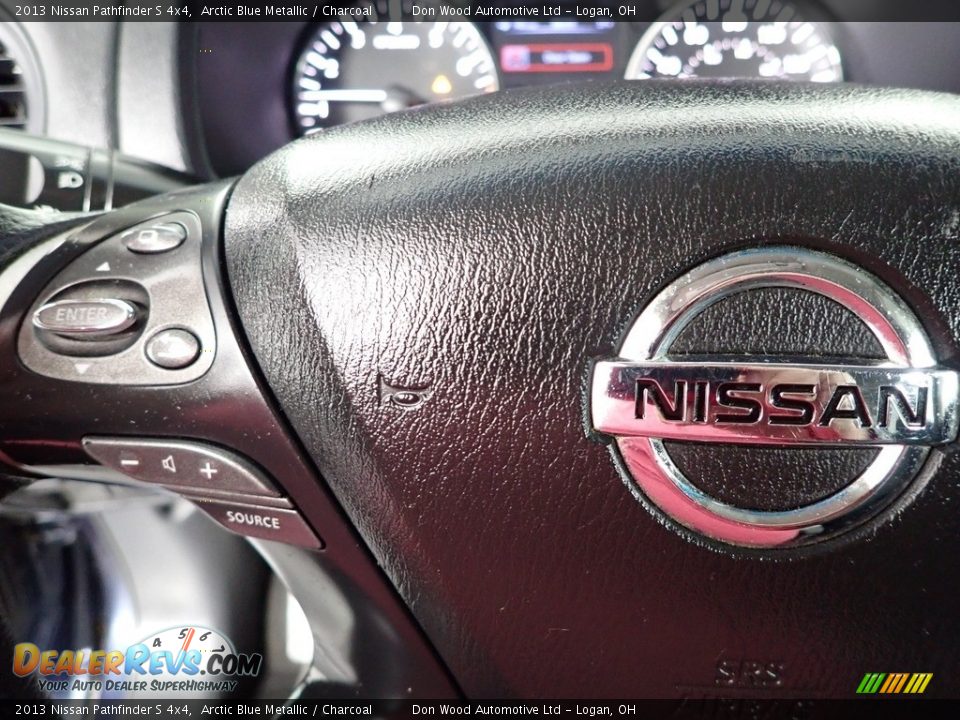 2013 Nissan Pathfinder S 4x4 Arctic Blue Metallic / Charcoal Photo #14