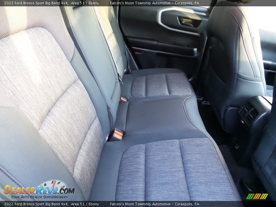 Rear Seat of 2022 Ford Bronco Sport Big Bend 4x4 Photo #15