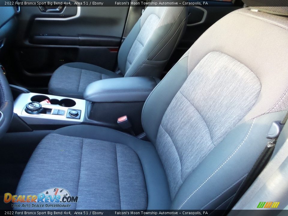 Front Seat of 2022 Ford Bronco Sport Big Bend 4x4 Photo #16
