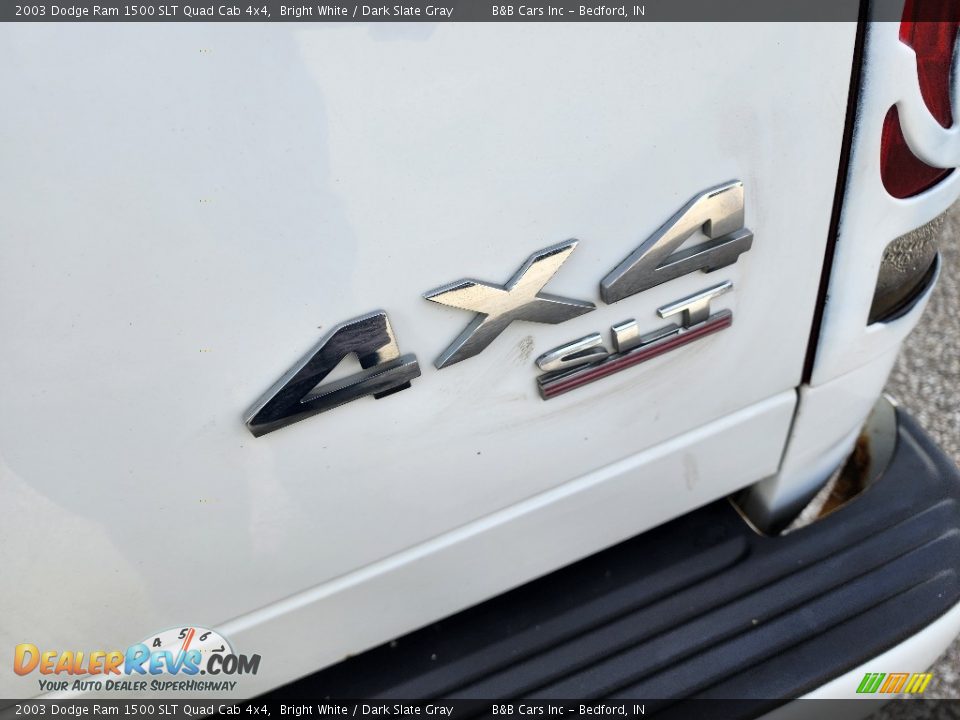 2003 Dodge Ram 1500 SLT Quad Cab 4x4 Bright White / Dark Slate Gray Photo #17