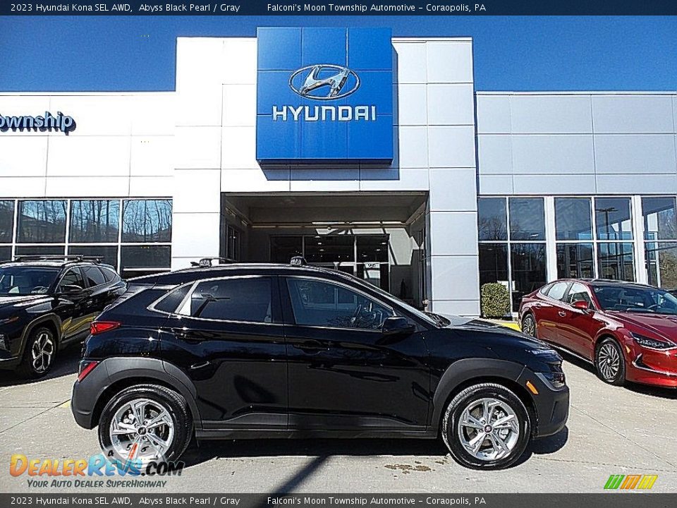 Abyss Black Pearl 2023 Hyundai Kona SEL AWD Photo #1