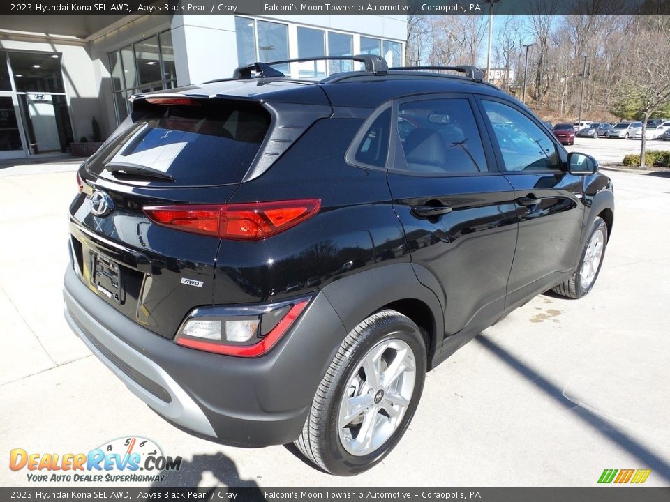 2023 Hyundai Kona SEL AWD Abyss Black Pearl / Gray Photo #2