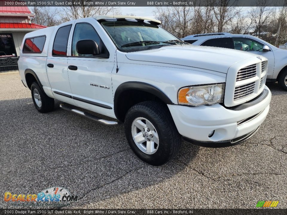 2003 Dodge Ram 1500 SLT Quad Cab 4x4 Bright White / Dark Slate Gray Photo #22