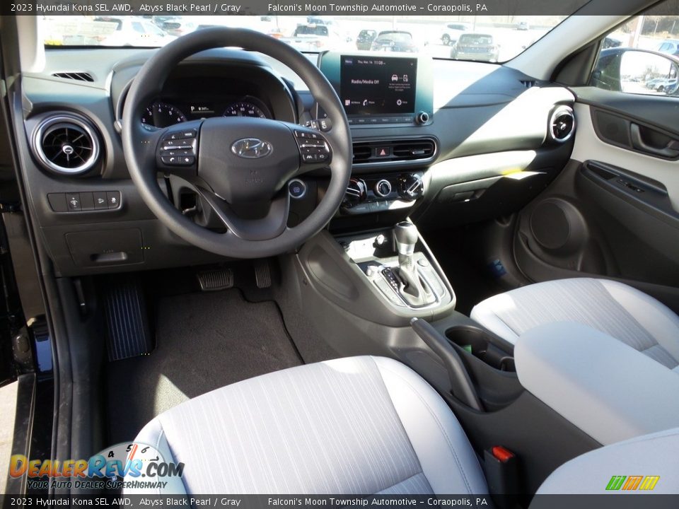 Gray Interior - 2023 Hyundai Kona SEL AWD Photo #13