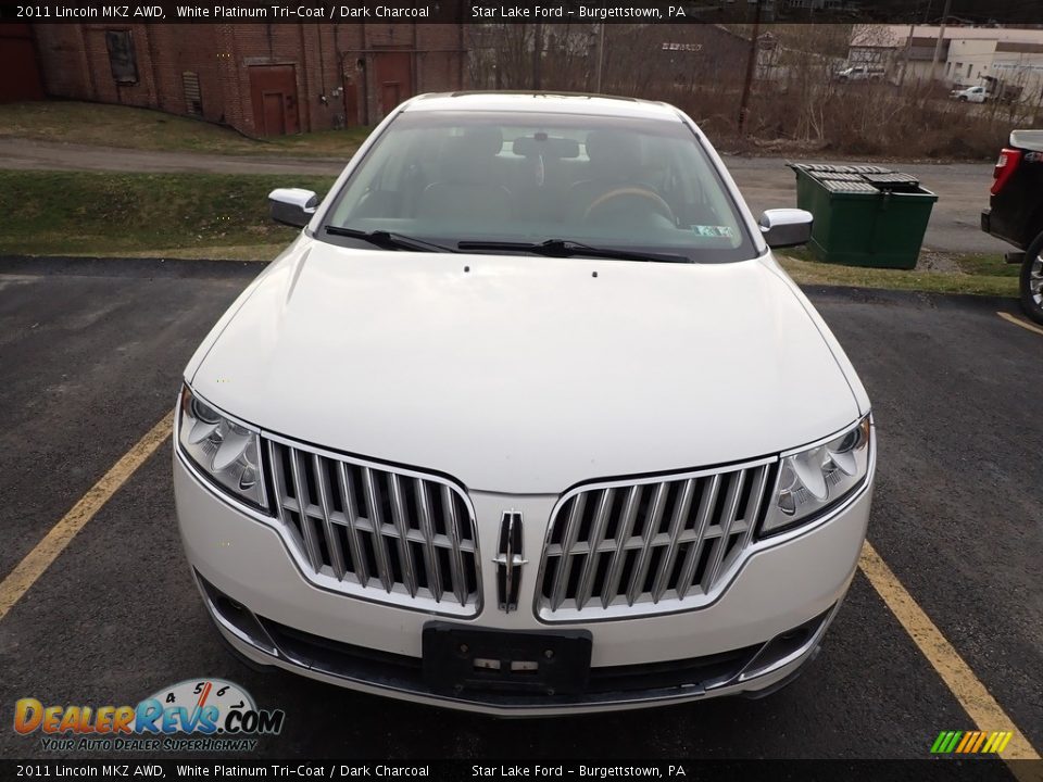 2011 Lincoln MKZ AWD White Platinum Tri-Coat / Dark Charcoal Photo #5