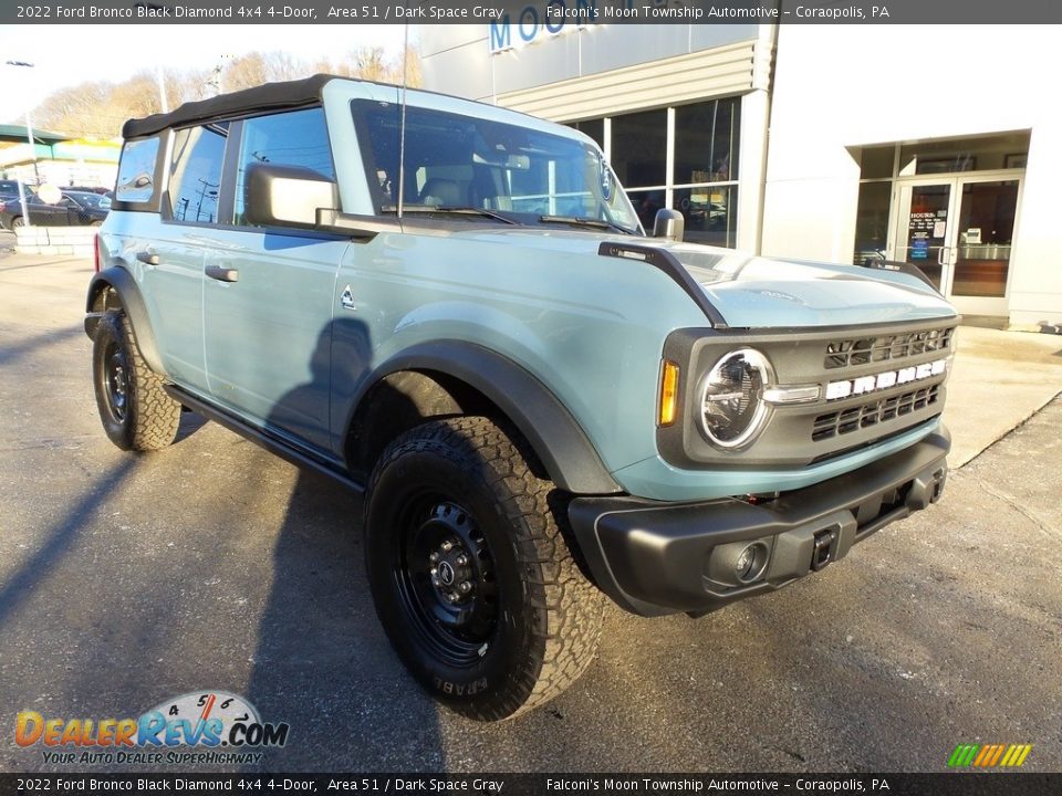 2022 Ford Bronco Black Diamond 4x4 4-Door Area 51 / Dark Space Gray Photo #7