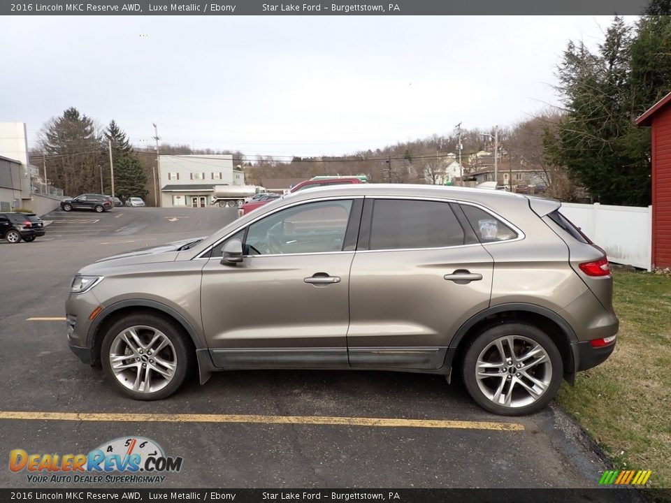 2016 Lincoln MKC Reserve AWD Luxe Metallic / Ebony Photo #5