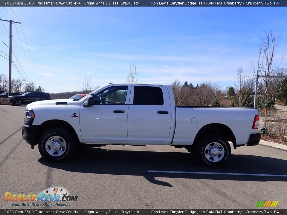 2023 Ram 2500 Tradesman Crew Cab 4x4 Bright White / Diesel Gray/Black Photo #2