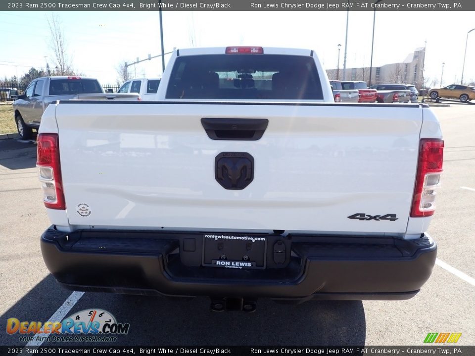 2023 Ram 2500 Tradesman Crew Cab 4x4 Bright White / Diesel Gray/Black Photo #4