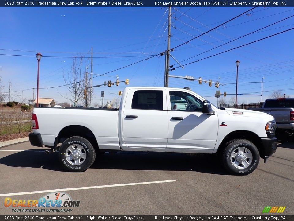 2023 Ram 2500 Tradesman Crew Cab 4x4 Bright White / Diesel Gray/Black Photo #6