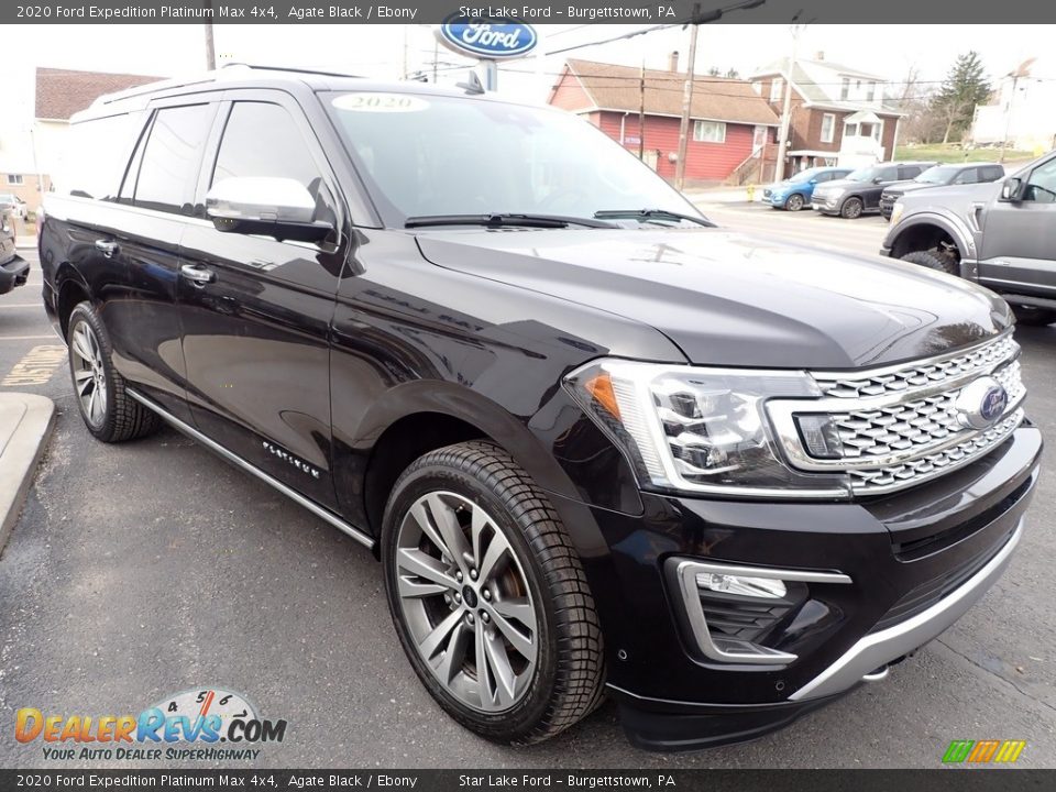 Front 3/4 View of 2020 Ford Expedition Platinum Max 4x4 Photo #7