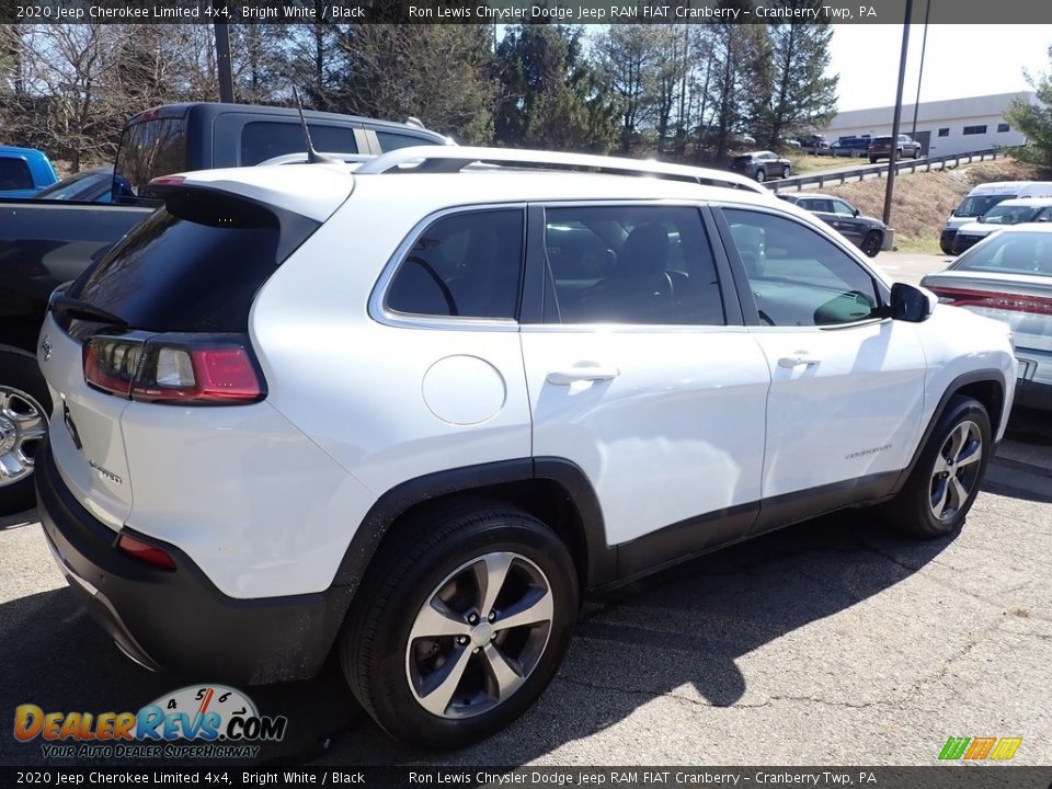 2020 Jeep Cherokee Limited 4x4 Bright White / Black Photo #4