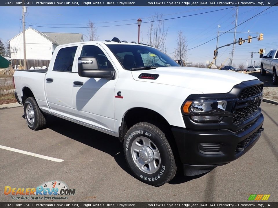 2023 Ram 2500 Tradesman Crew Cab 4x4 Bright White / Diesel Gray/Black Photo #7