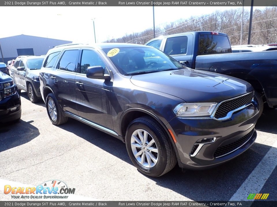 2021 Dodge Durango SXT Plus AWD Granite Metallic / Black Photo #3