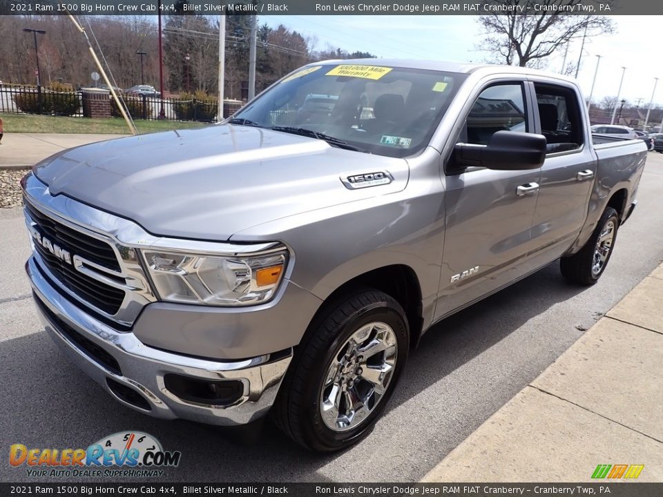 2021 Ram 1500 Big Horn Crew Cab 4x4 Billet Silver Metallic / Black Photo #4