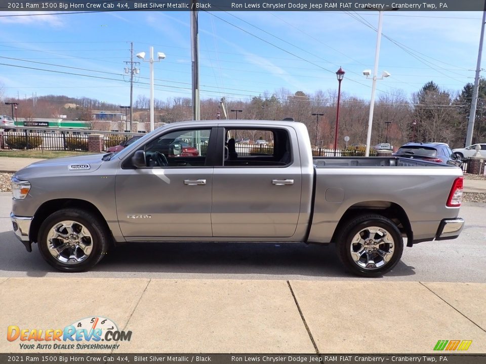 2021 Ram 1500 Big Horn Crew Cab 4x4 Billet Silver Metallic / Black Photo #5