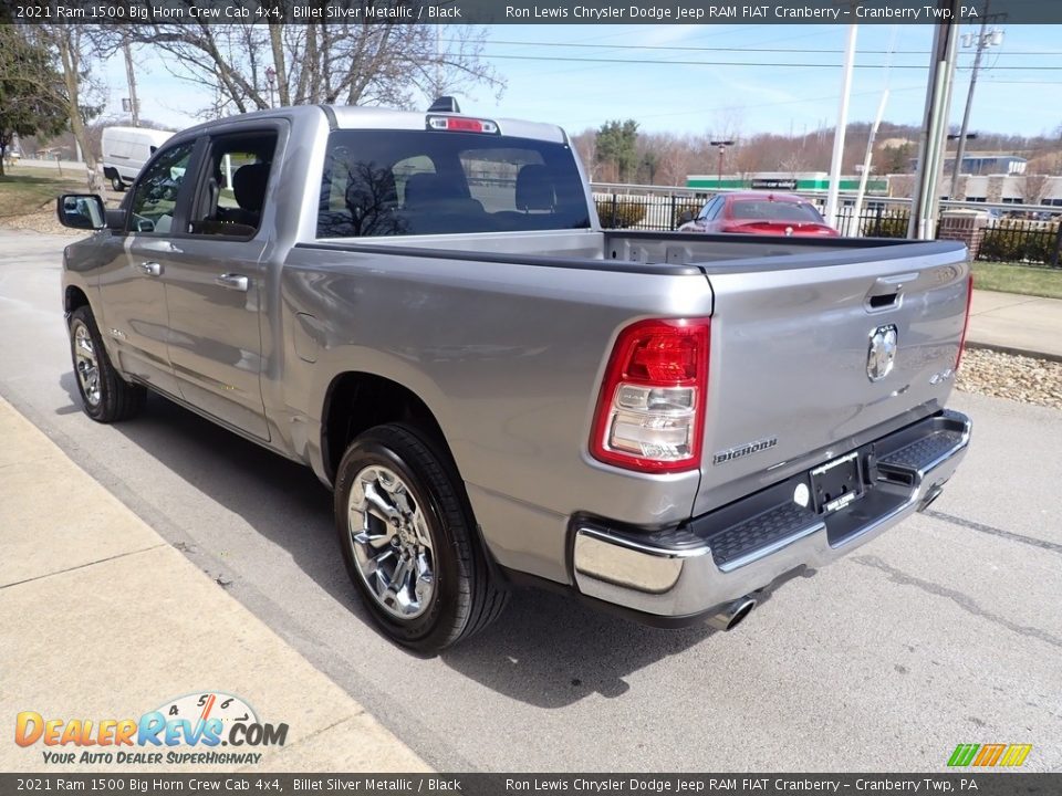 2021 Ram 1500 Big Horn Crew Cab 4x4 Billet Silver Metallic / Black Photo #6