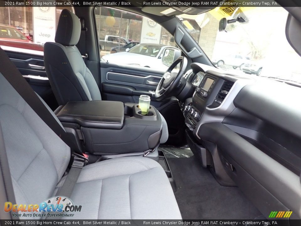 2021 Ram 1500 Big Horn Crew Cab 4x4 Billet Silver Metallic / Black Photo #12