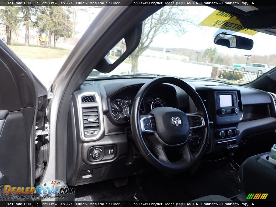 2021 Ram 1500 Big Horn Crew Cab 4x4 Billet Silver Metallic / Black Photo #14