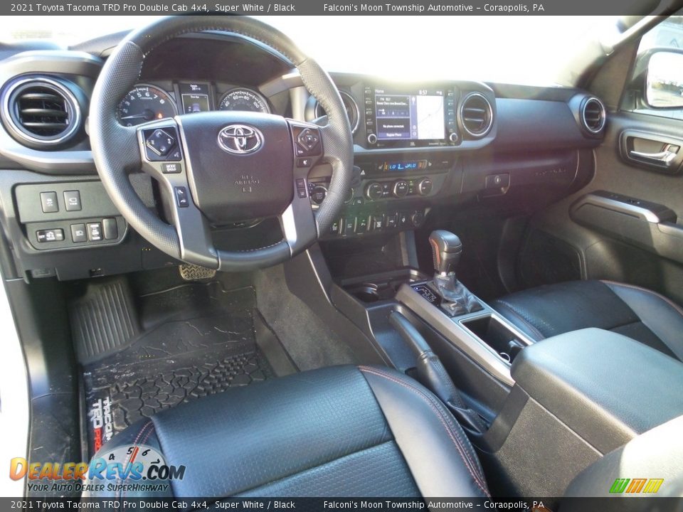 Black Interior - 2021 Toyota Tacoma TRD Pro Double Cab 4x4 Photo #18