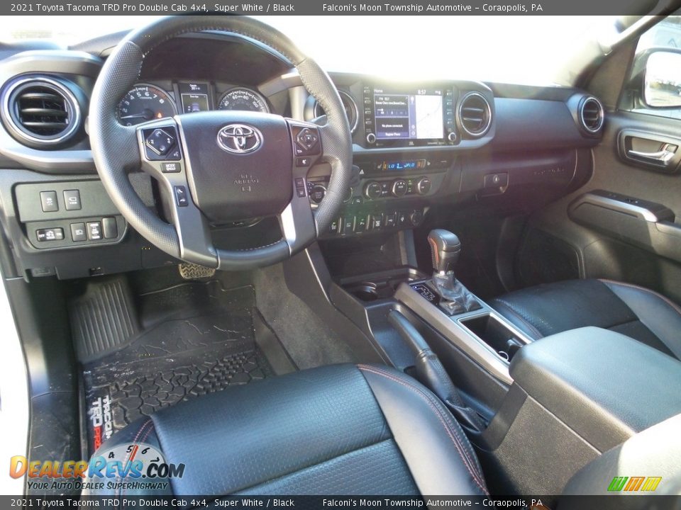 Black Interior - 2021 Toyota Tacoma TRD Pro Double Cab 4x4 Photo #18