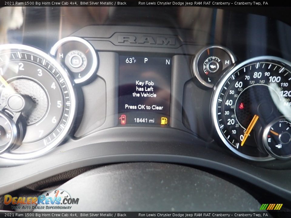 2021 Ram 1500 Big Horn Crew Cab 4x4 Billet Silver Metallic / Black Photo #19