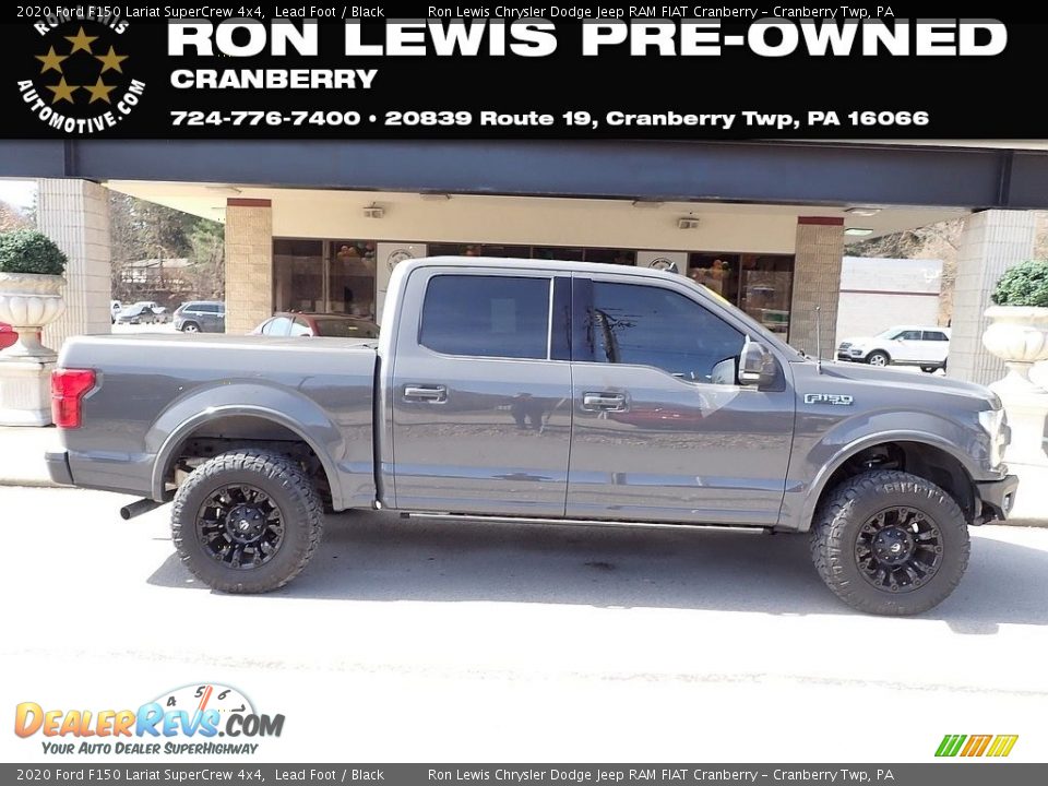 2020 Ford F150 Lariat SuperCrew 4x4 Lead Foot / Black Photo #1