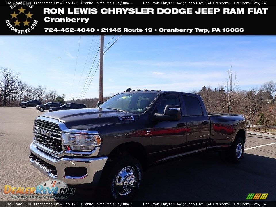 2023 Ram 3500 Tradesman Crew Cab 4x4 Granite Crystal Metallic / Black Photo #1