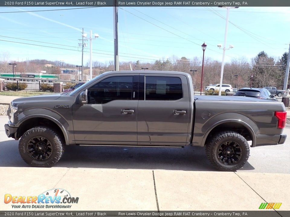 2020 Ford F150 Lariat SuperCrew 4x4 Lead Foot / Black Photo #5