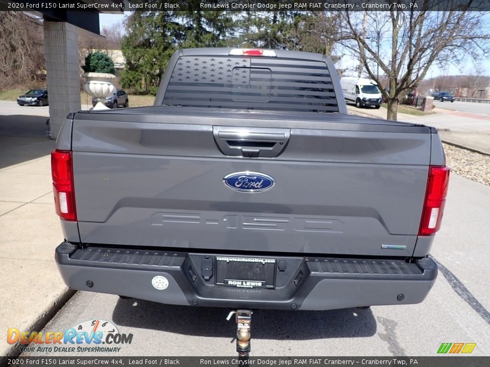 2020 Ford F150 Lariat SuperCrew 4x4 Lead Foot / Black Photo #7