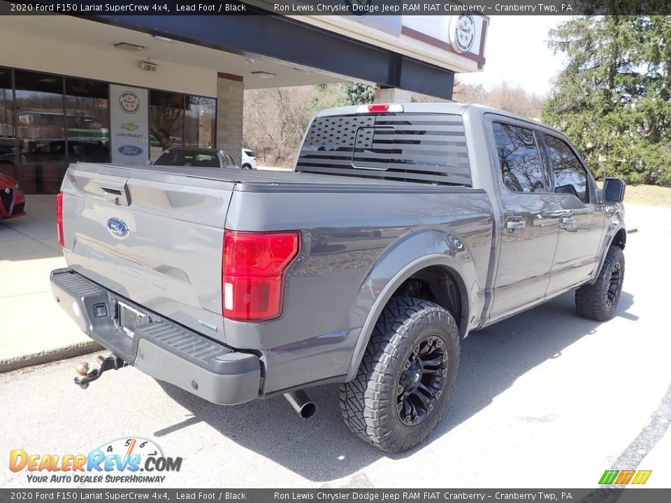 2020 Ford F150 Lariat SuperCrew 4x4 Lead Foot / Black Photo #8