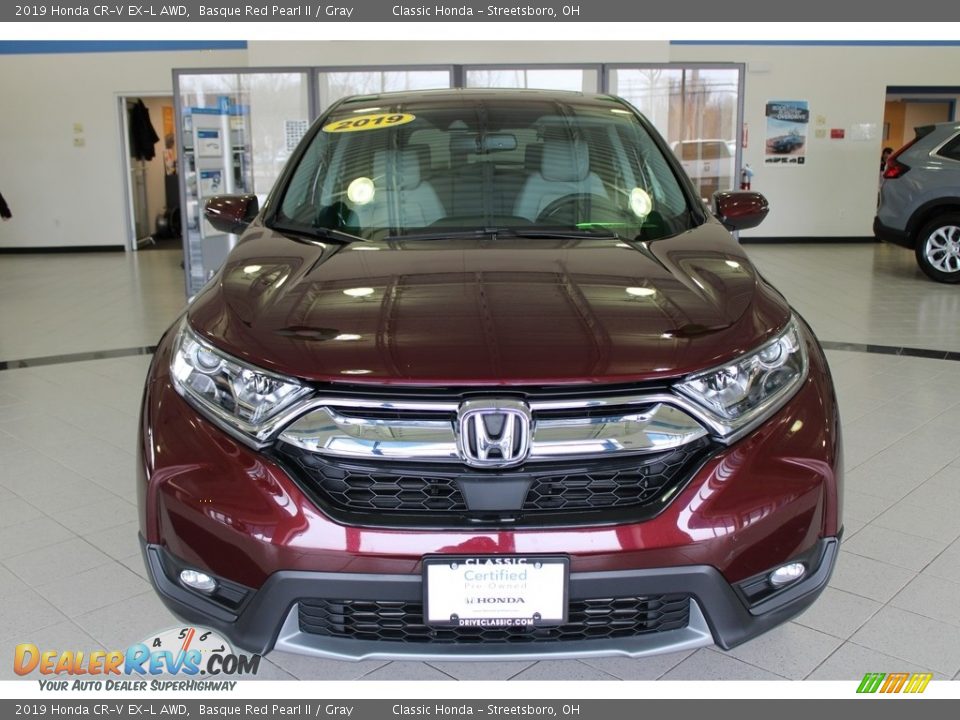 2019 Honda CR-V EX-L AWD Basque Red Pearl II / Gray Photo #2