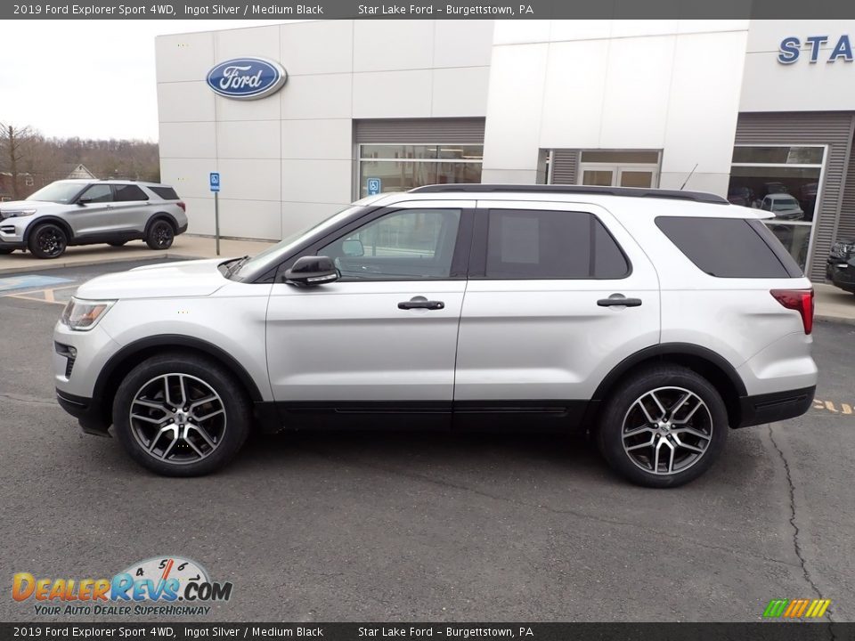 Ingot Silver 2019 Ford Explorer Sport 4WD Photo #2