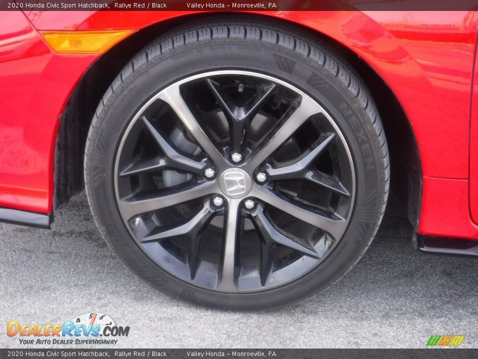 2020 Honda Civic Sport Hatchback Rallye Red / Black Photo #3