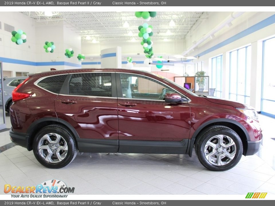 2019 Honda CR-V EX-L AWD Basque Red Pearl II / Gray Photo #4