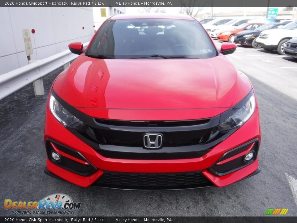 2020 Honda Civic Sport Hatchback Rallye Red / Black Photo #4