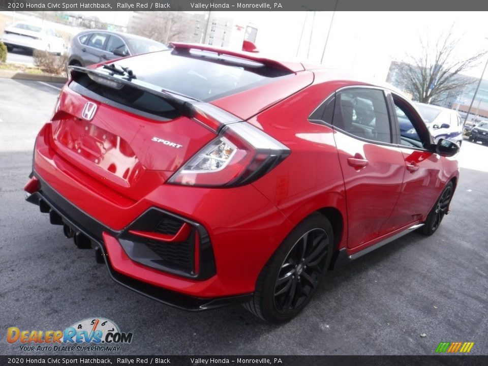 2020 Honda Civic Sport Hatchback Rallye Red / Black Photo #6