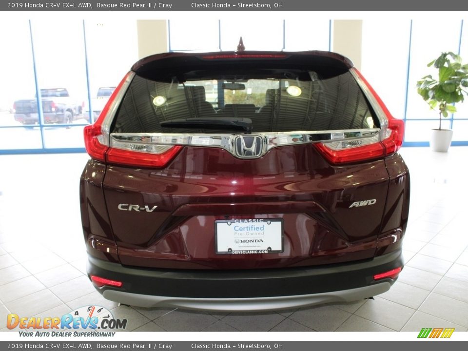 2019 Honda CR-V EX-L AWD Basque Red Pearl II / Gray Photo #8