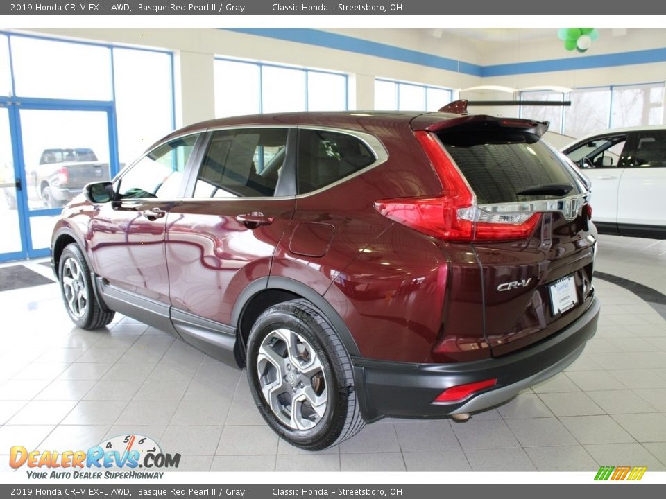 2019 Honda CR-V EX-L AWD Basque Red Pearl II / Gray Photo #9