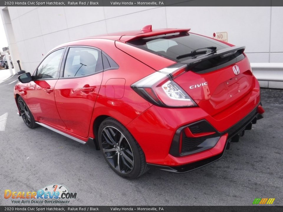2020 Honda Civic Sport Hatchback Rallye Red / Black Photo #9