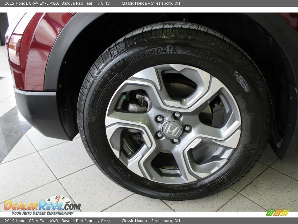 2019 Honda CR-V EX-L AWD Basque Red Pearl II / Gray Photo #12