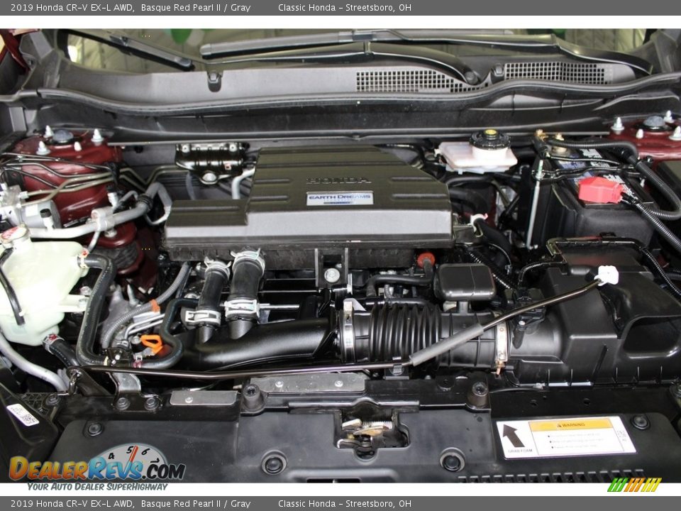 2019 Honda CR-V EX-L AWD Basque Red Pearl II / Gray Photo #13